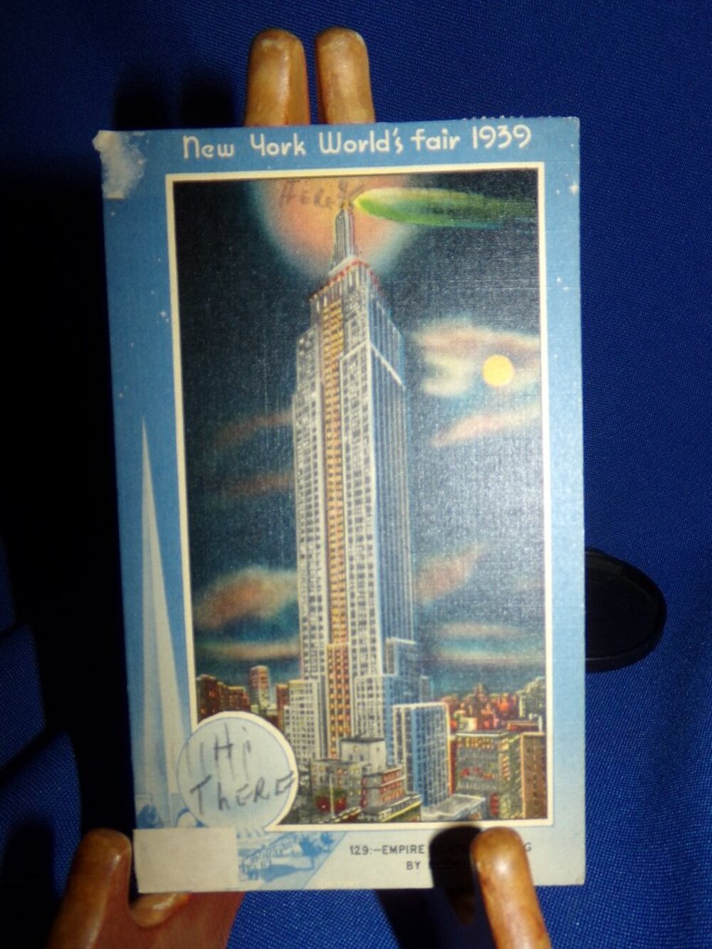 Vintage New York World's Fair Postcard - Empire State Building - Posted
